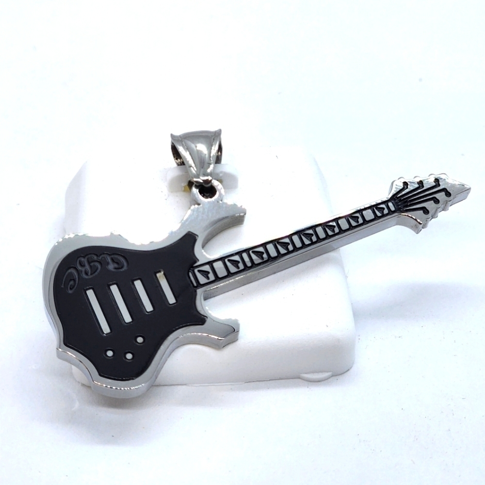 Stainless Steel Silver Tone Guitar